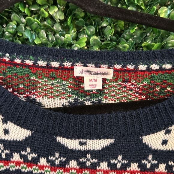 CHRISTMAS UGLY SWEATER SANTA TREE SNOWMAN UNISEX SIZE M ORDER PRIOR TO 12/10 🌲🎅 - Picture 3 of 8